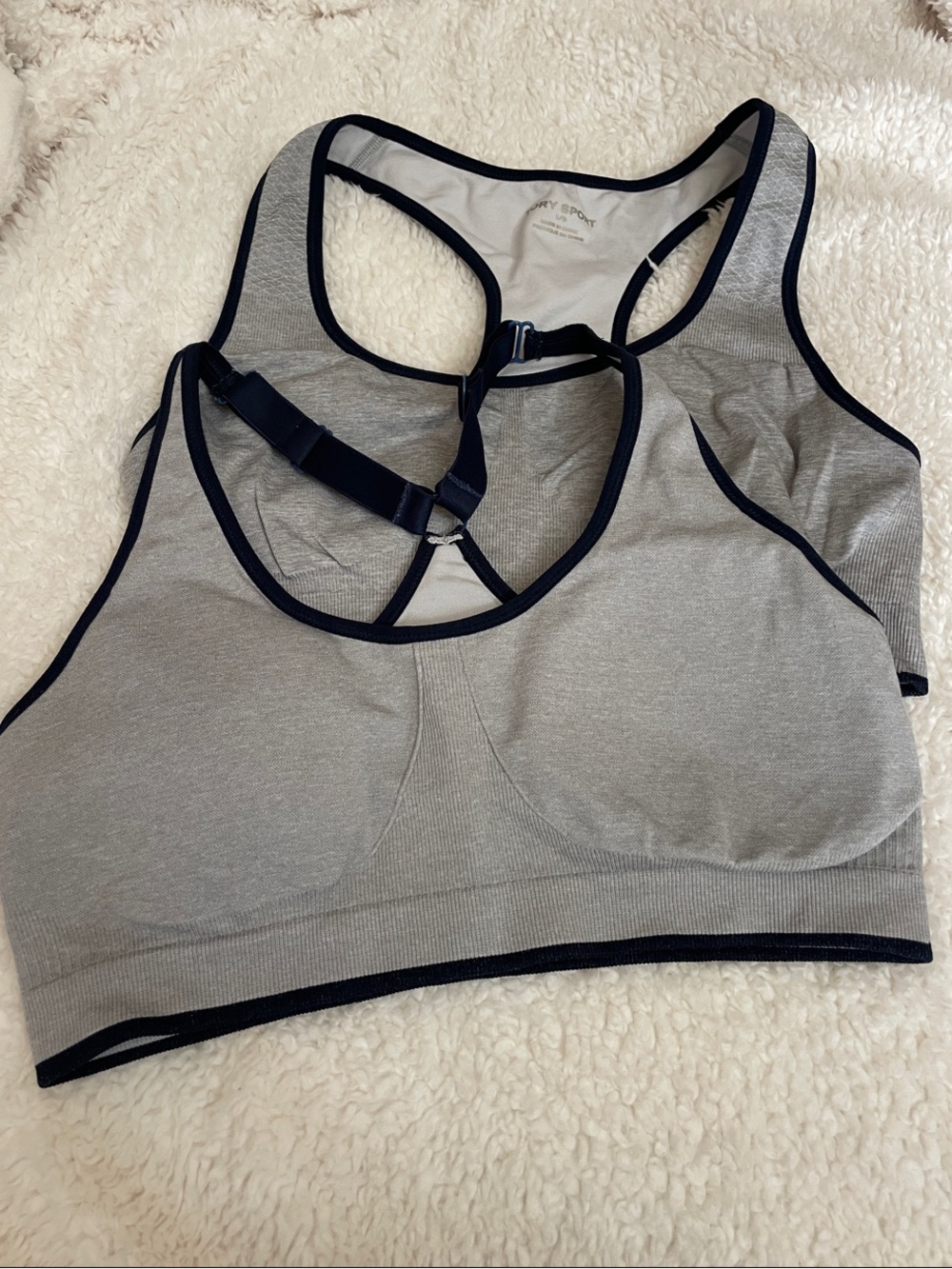 Tory Burch Grey Sports Bra Bundle